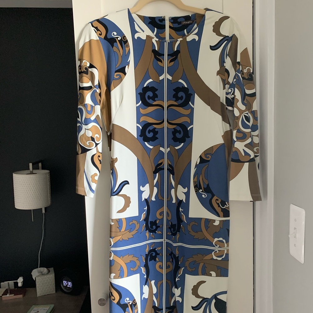 J. MCLAUGHLIN Print Dress Sz M